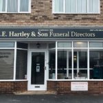 The outside of G E Hartley & Son's Garforth branch.